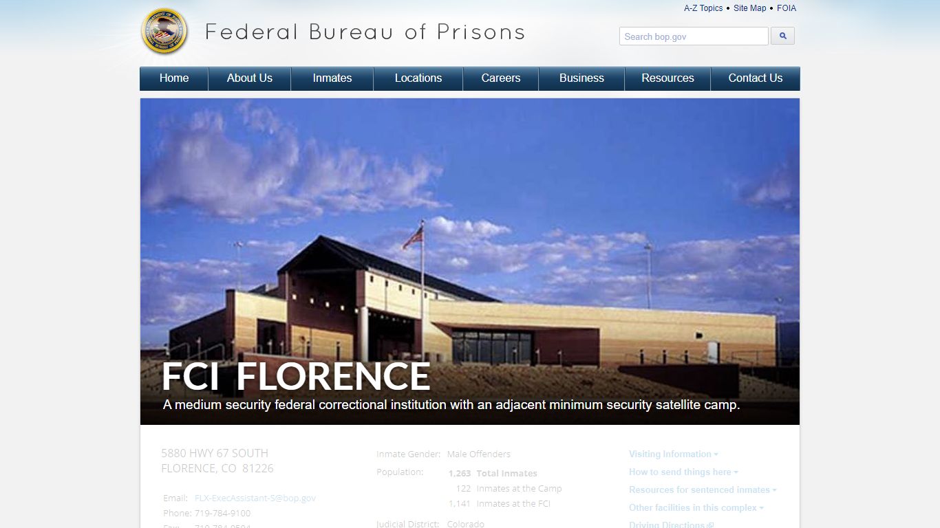 FCI Florence - Federal Bureau of Prisons